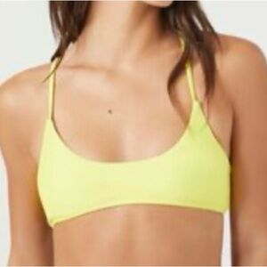 Forever 21 Yellow Bikini Top